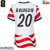 USA Folarin Balogun #20 Hjemmedrakt Dame VM 2026 Kortermet